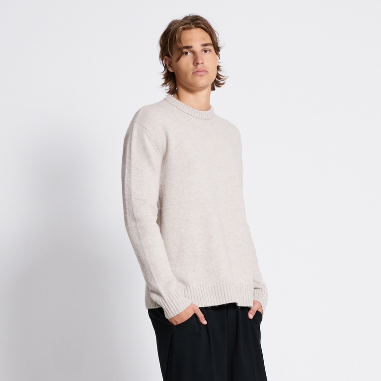 Knit sweater "River" Beige Melange